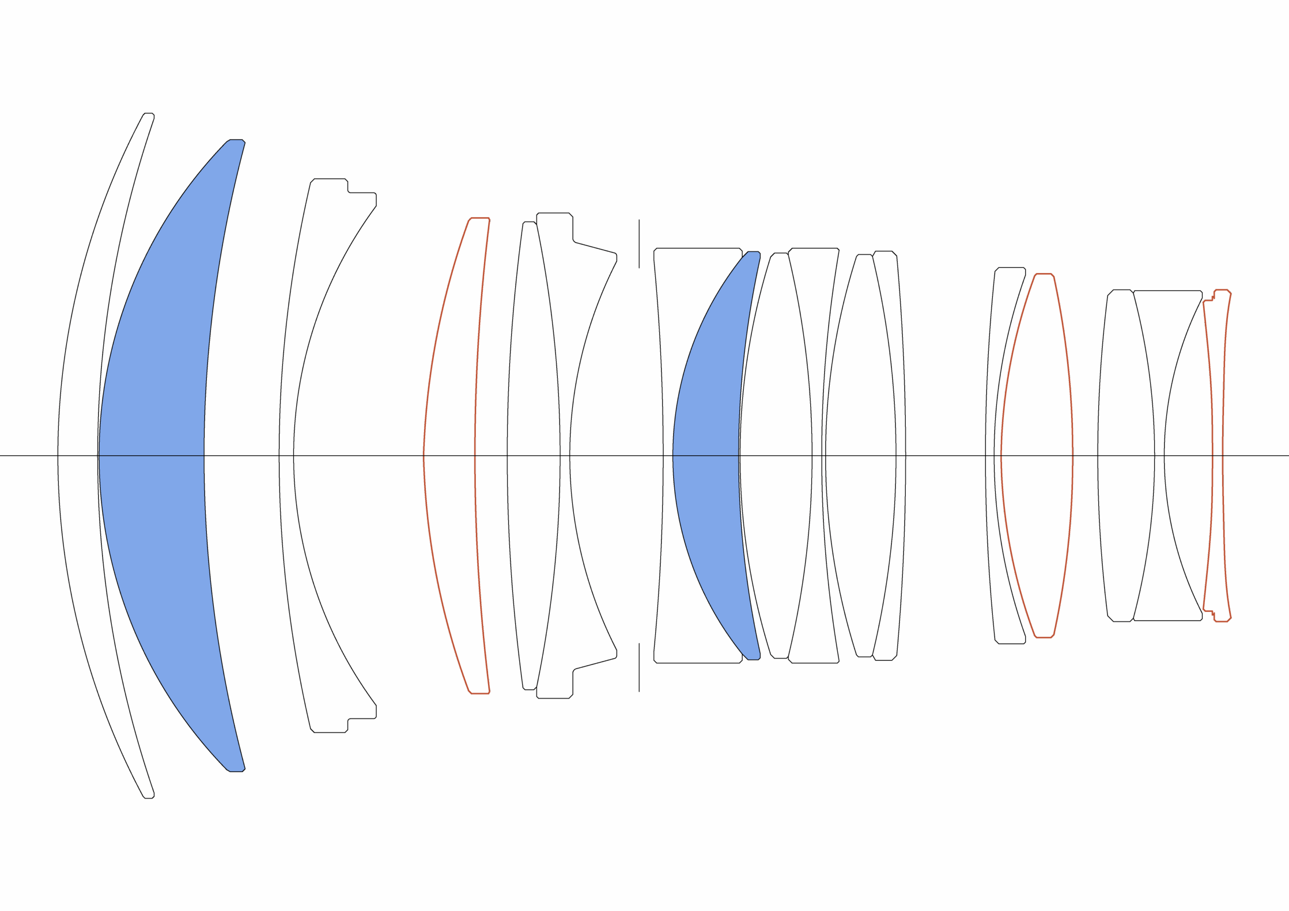 ภาพ Lens construction 85MM